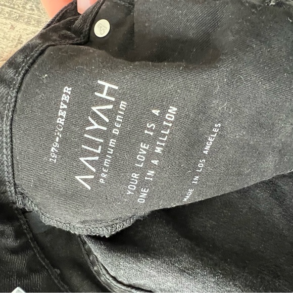 NWT Aaliyah x Revolve four page letter black denim pant size 27 - Picture 7 of 7